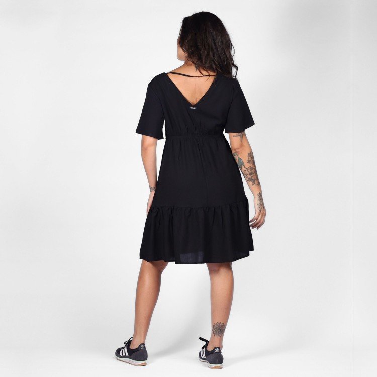 Vestido Casual Babado Forte