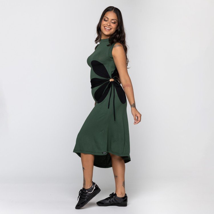 Vestido Verde Flor Deliriyou