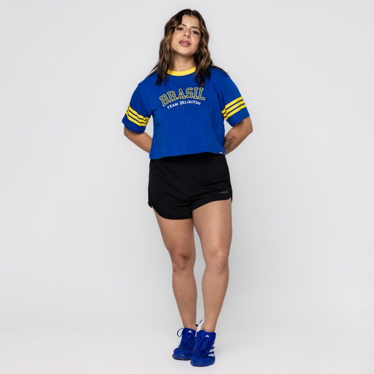 Blusa Azul Brasil Team Deliriyou