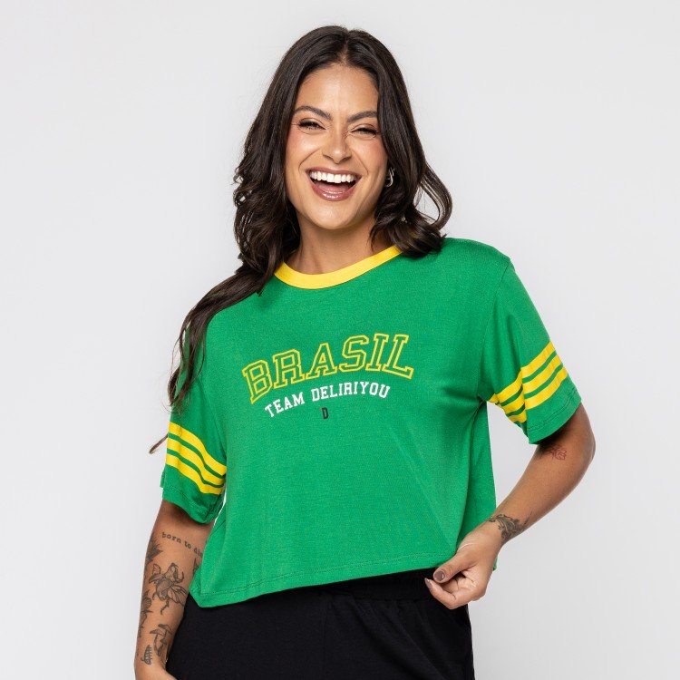 Blusa Verde Brasil Team Deliriyou