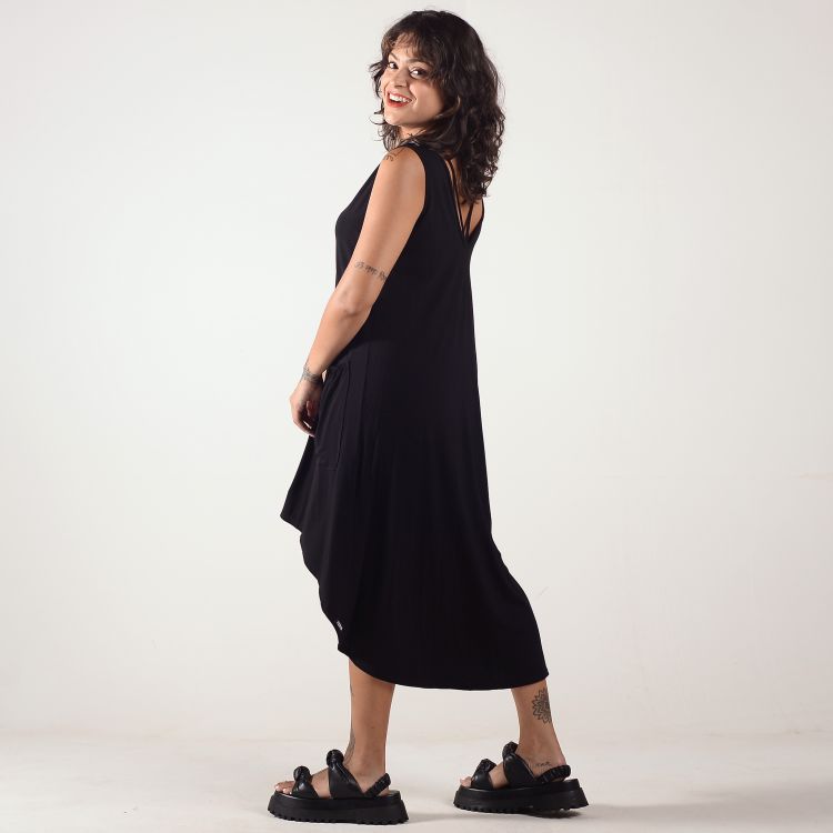 Vestido Liso Mullet