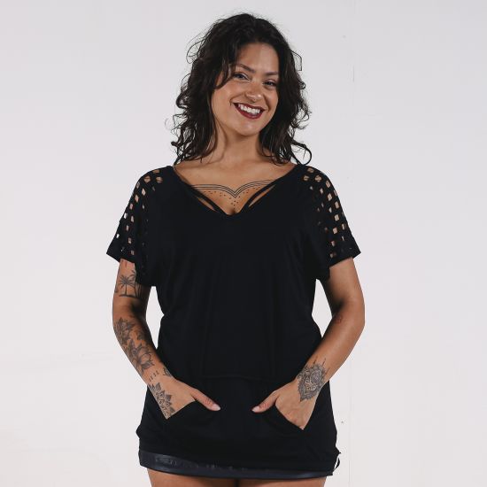 Blusa Max Grid Laser