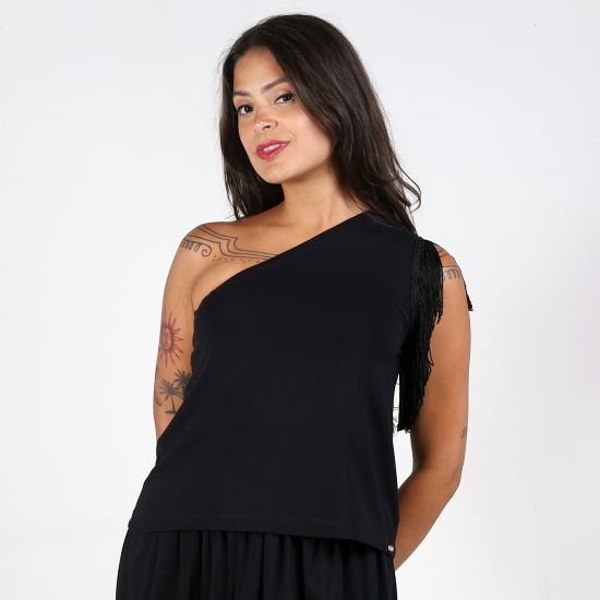 Blusa Ombro Único Franja