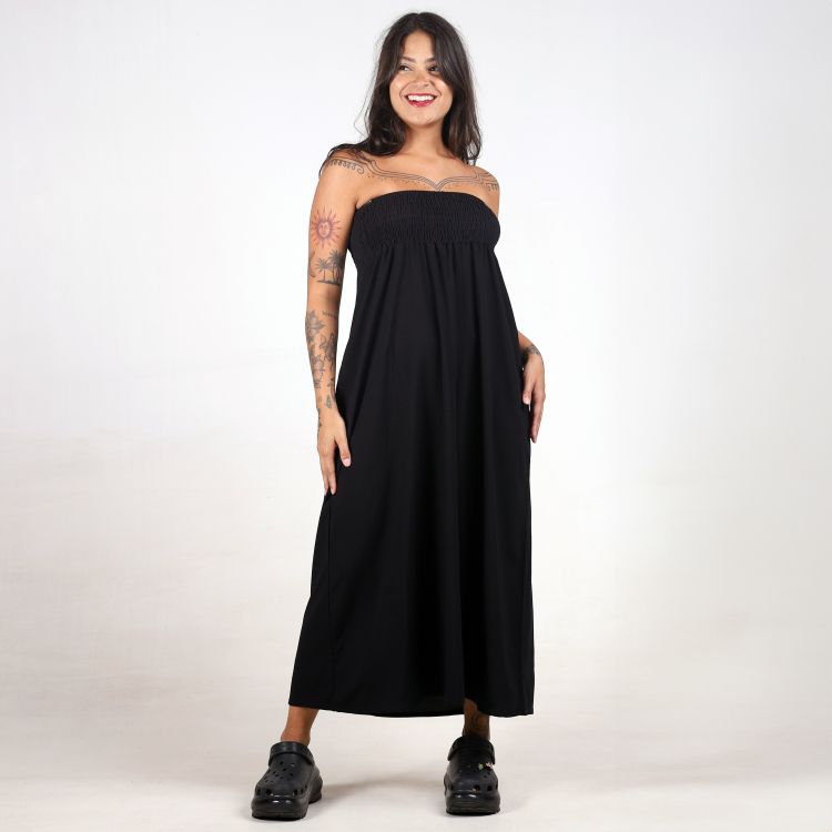 Saia Vestido Lastex Longa