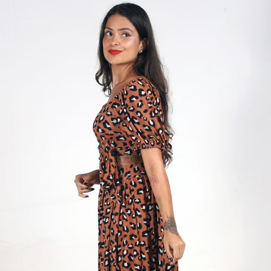 Cropped Doll Animal Print