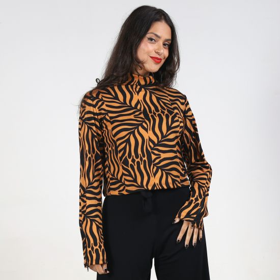 Blusa Animal Print Jungle Glow