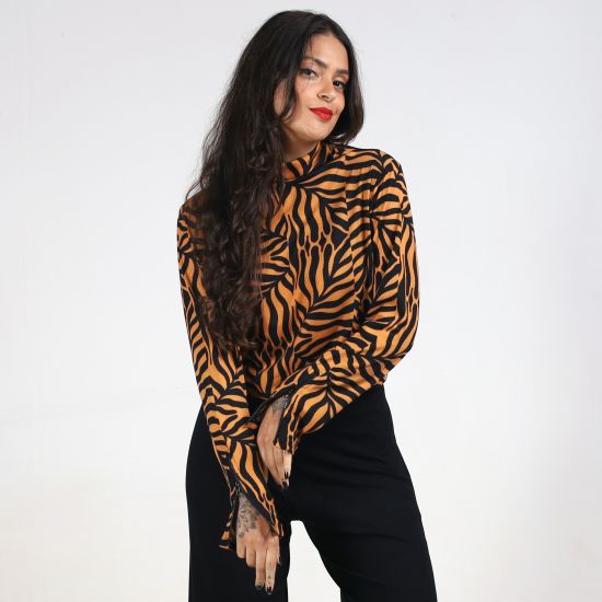 Blusa Animal Print Jungle Glow