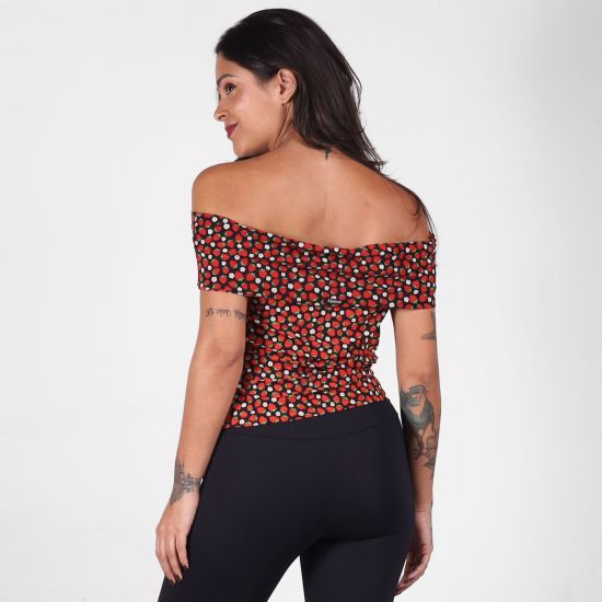 Blusa Faixa Ombro Moranguinho