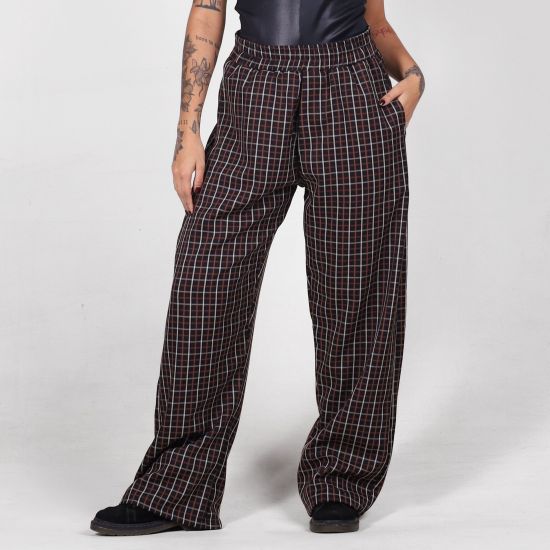 Calça Xadrez Street Noir