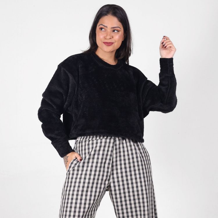 Casaco Teddy Cropped