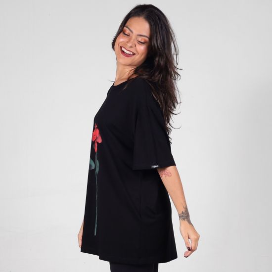 Blusa Canoa Rosa Essencial