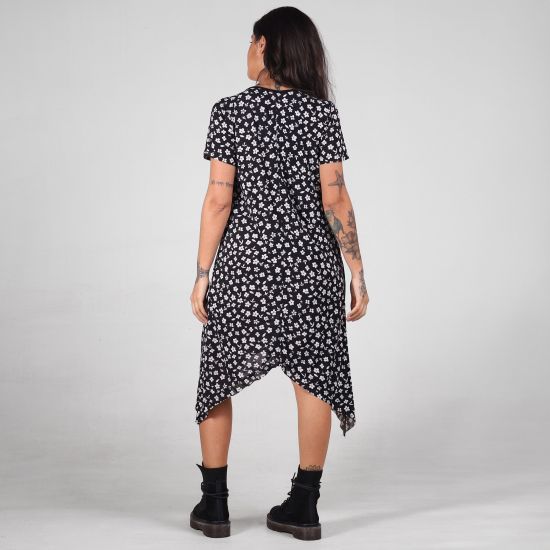 Vestido Assimétrico Estampado