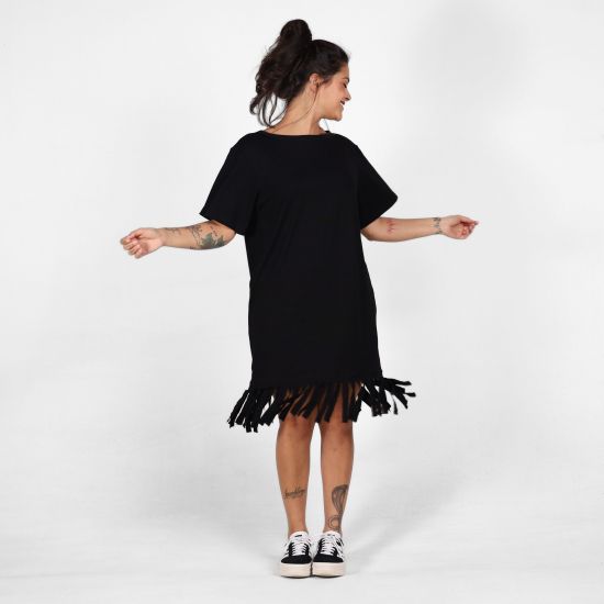Vestido T-Shirt Fringe