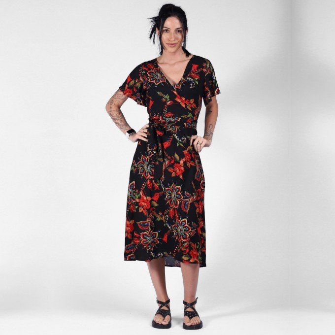 Vestido Transpassado Upside Down