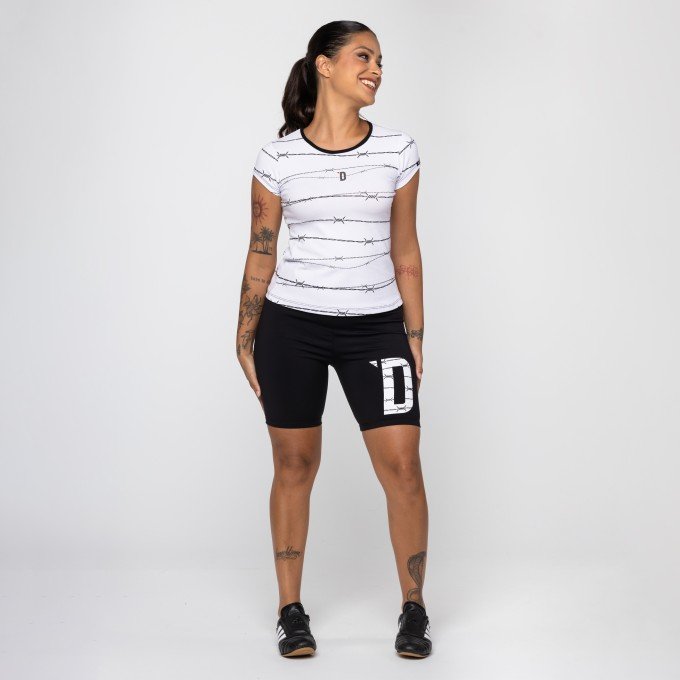 Blusa Baby Look Arame Farpado