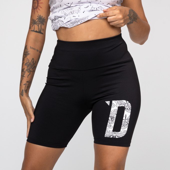Biker Short Black D Cute Insets