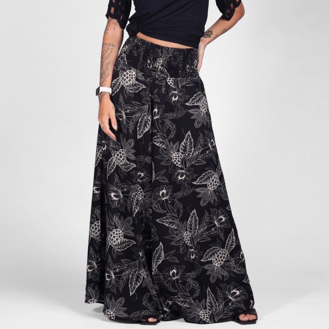 Calça Pantalona Black Lunar Botanics