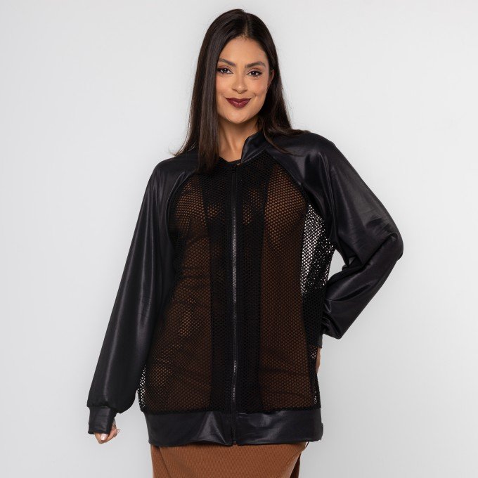 Jaqueta Bomber Glow Mesh D