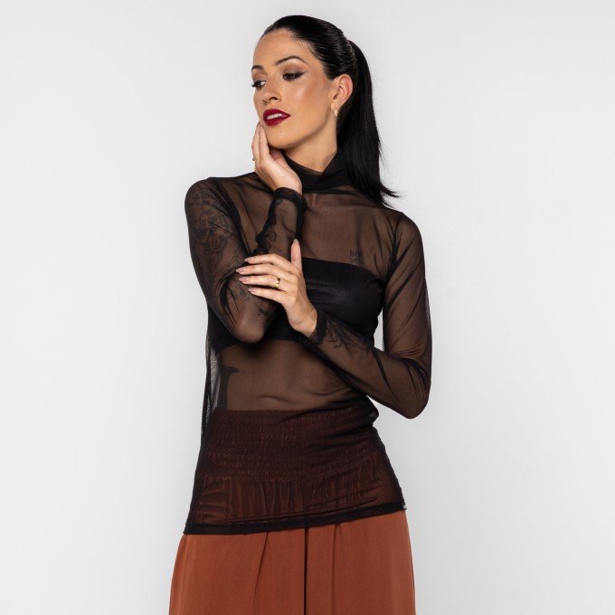 Blusa Cacharrel Tule Black