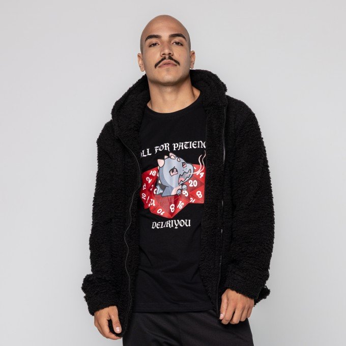 Casaco Black Teddy Com Capuz