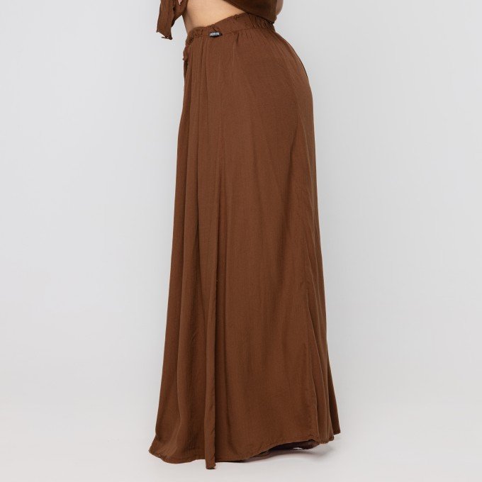 Calça Brown Ribbon Pantalona