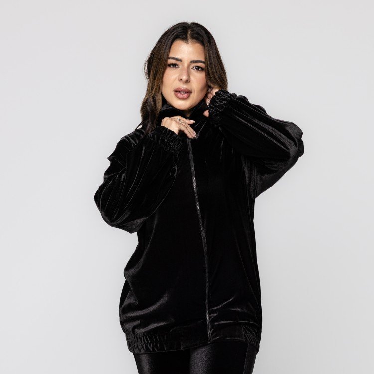 Jaqueta Bomber Veludo