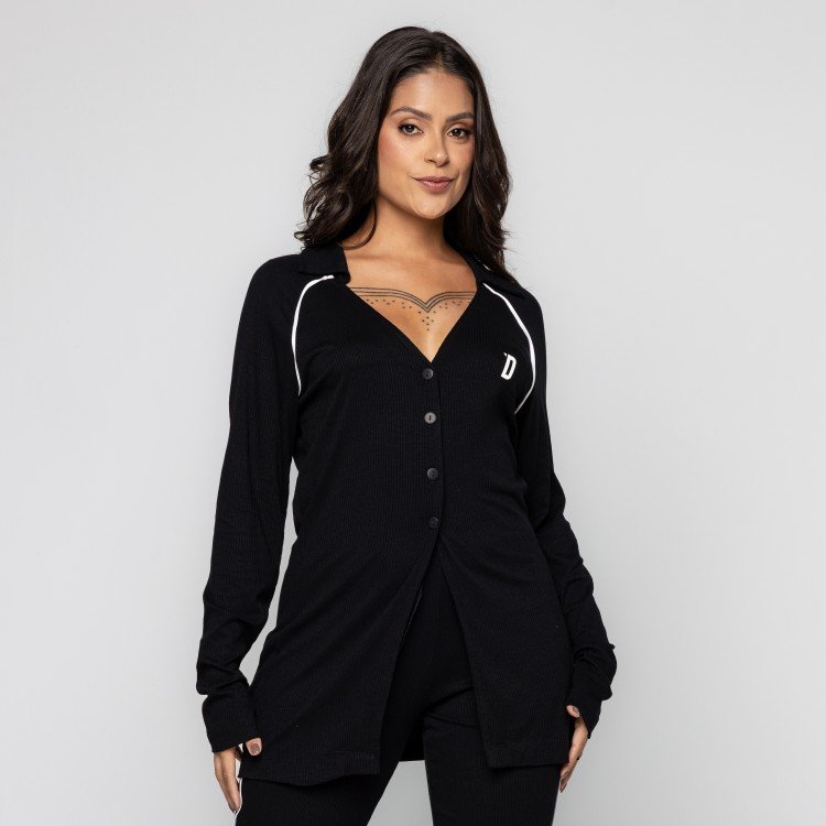 Cardigan Canelado Vivo Deliriyou