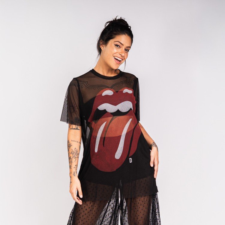 Blusa Tule Stones