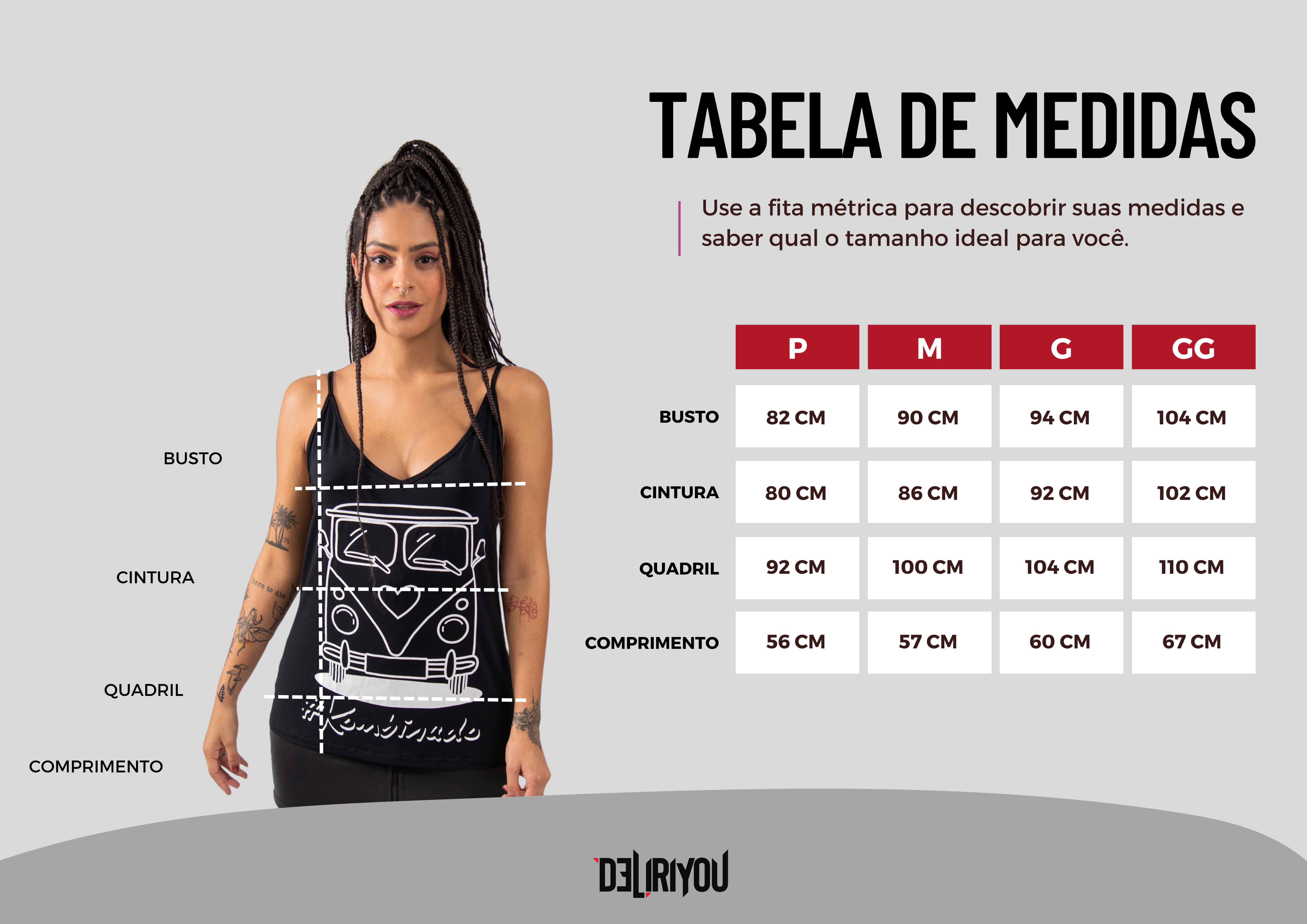 Tabela de medidas