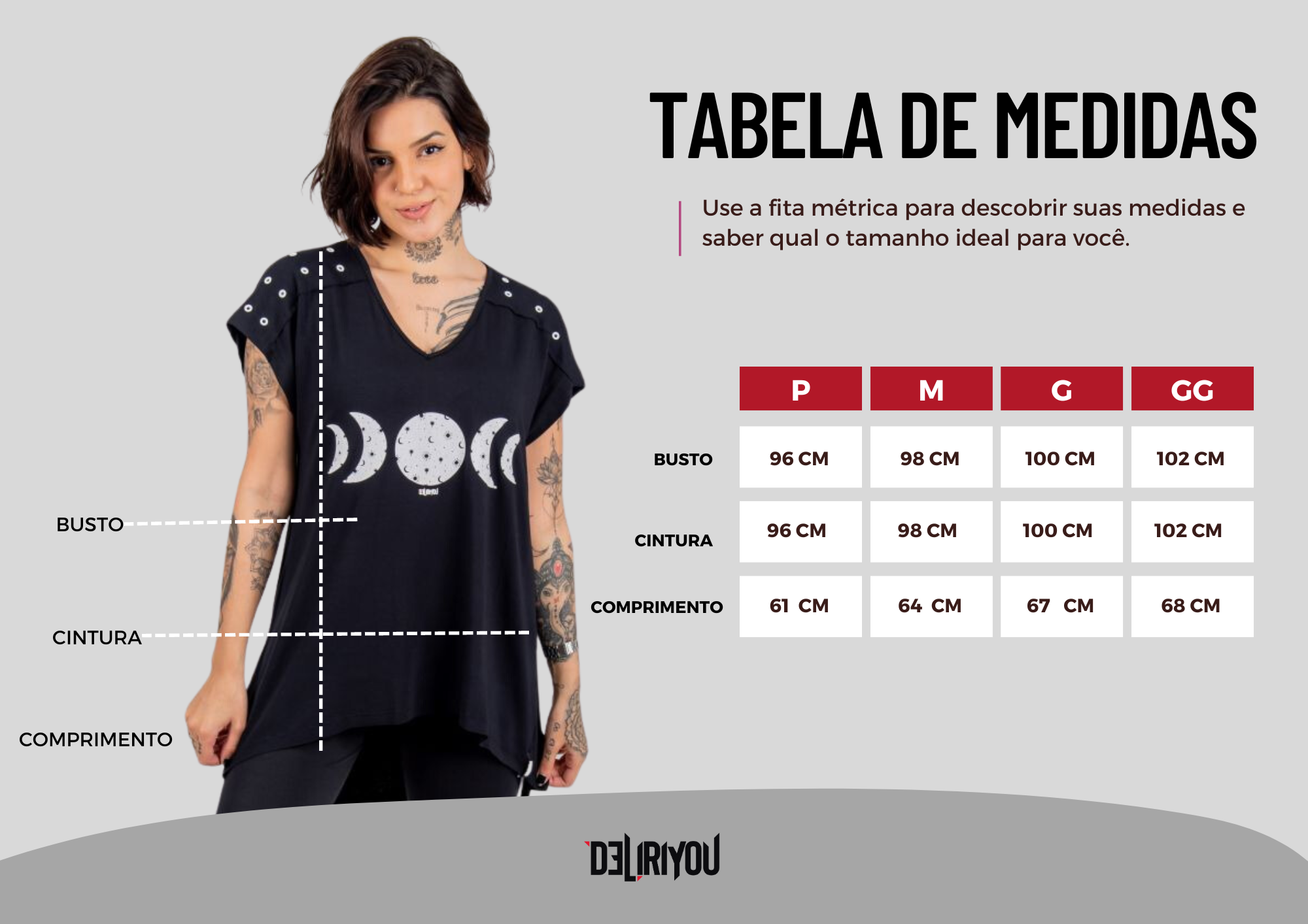 Tabela de medidas