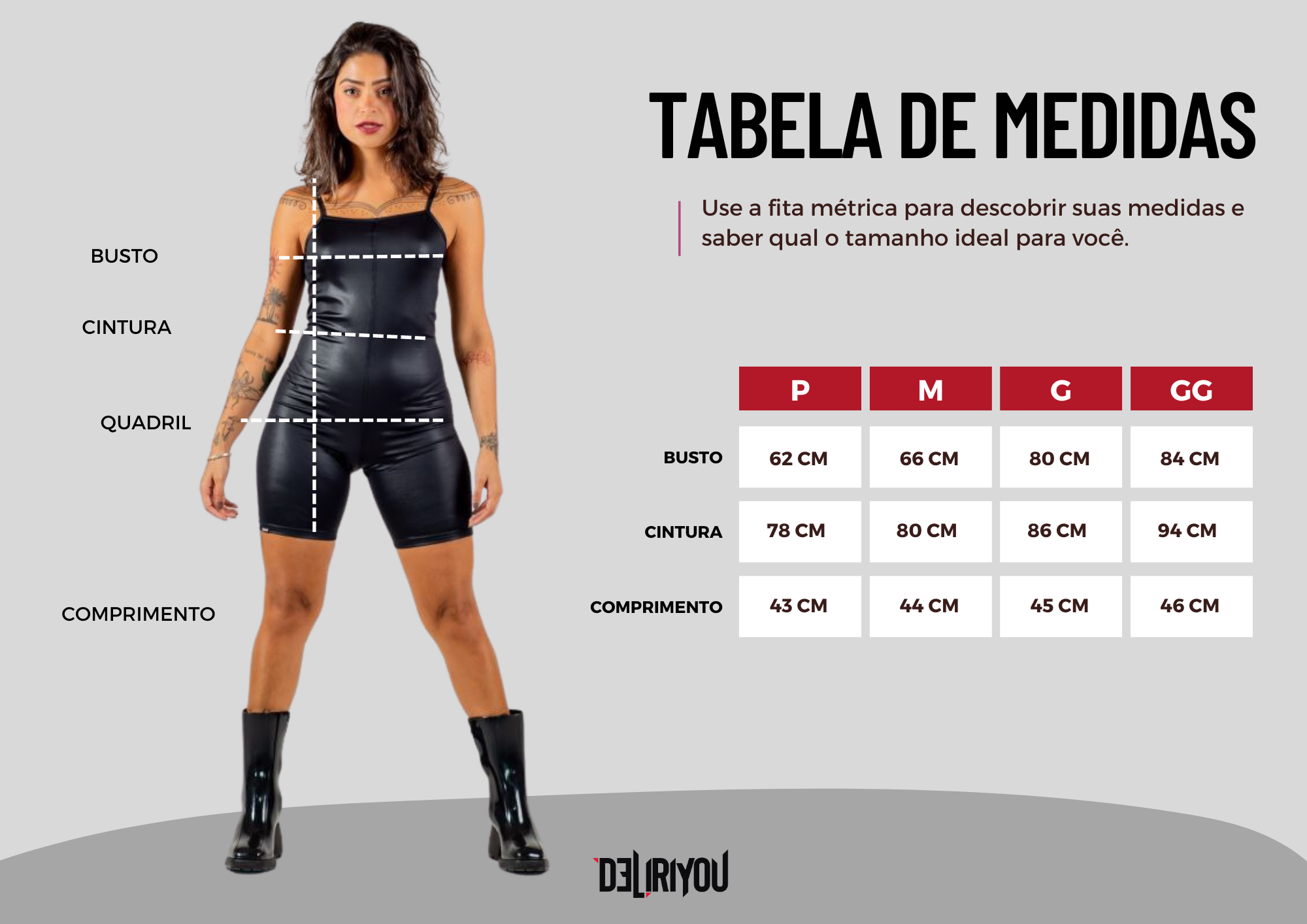 Tabela de medidas