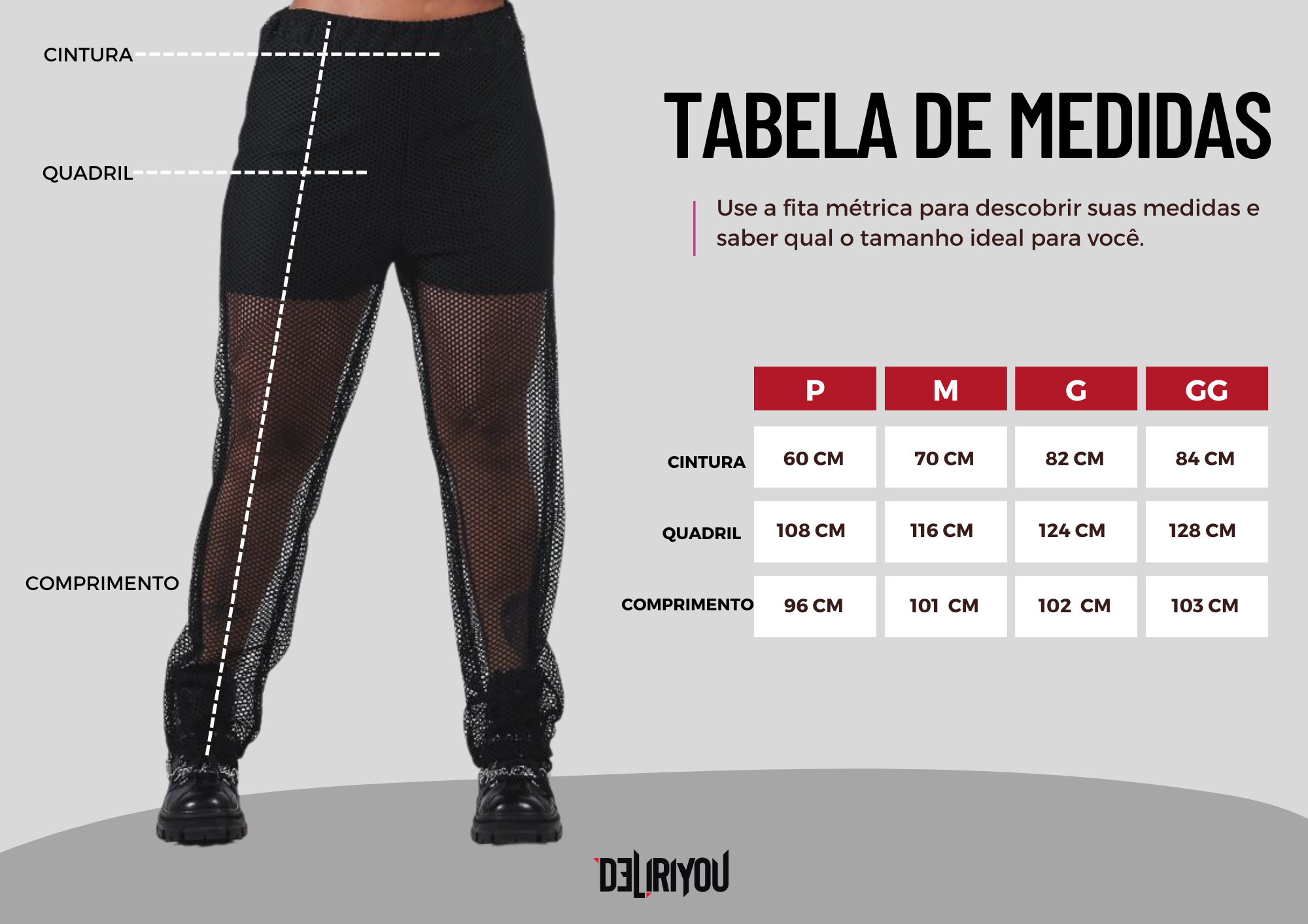 Tabela de medidas