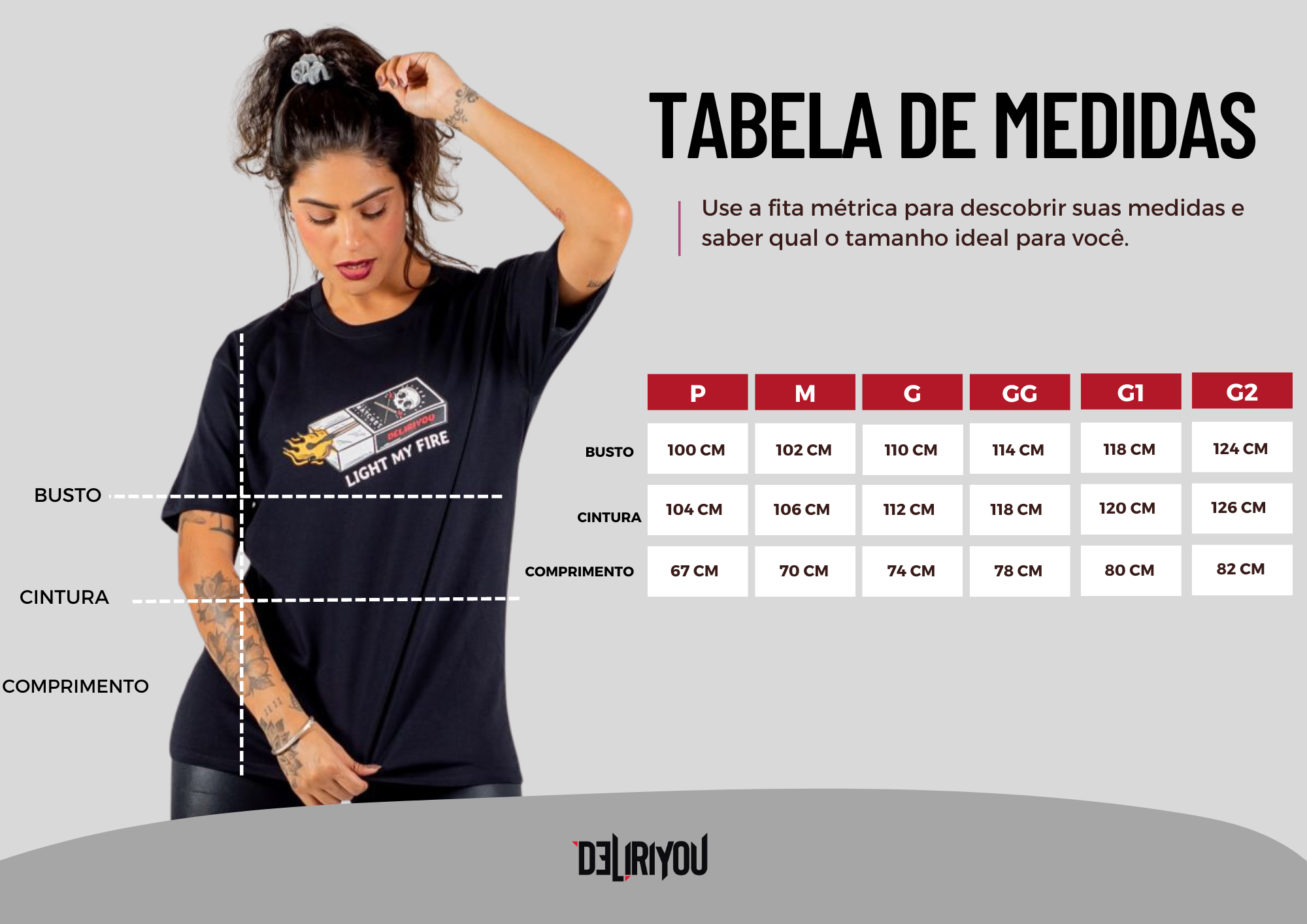 Tabela de medidas