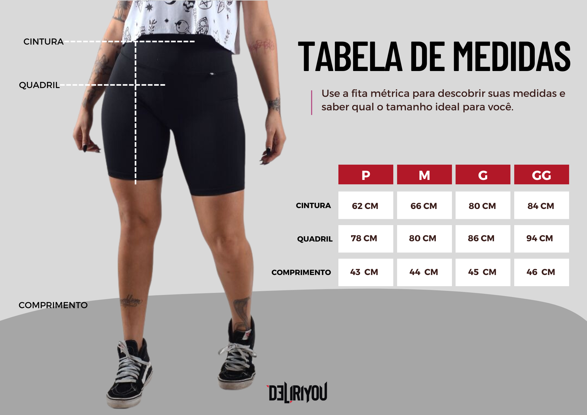 Tabela de medidas