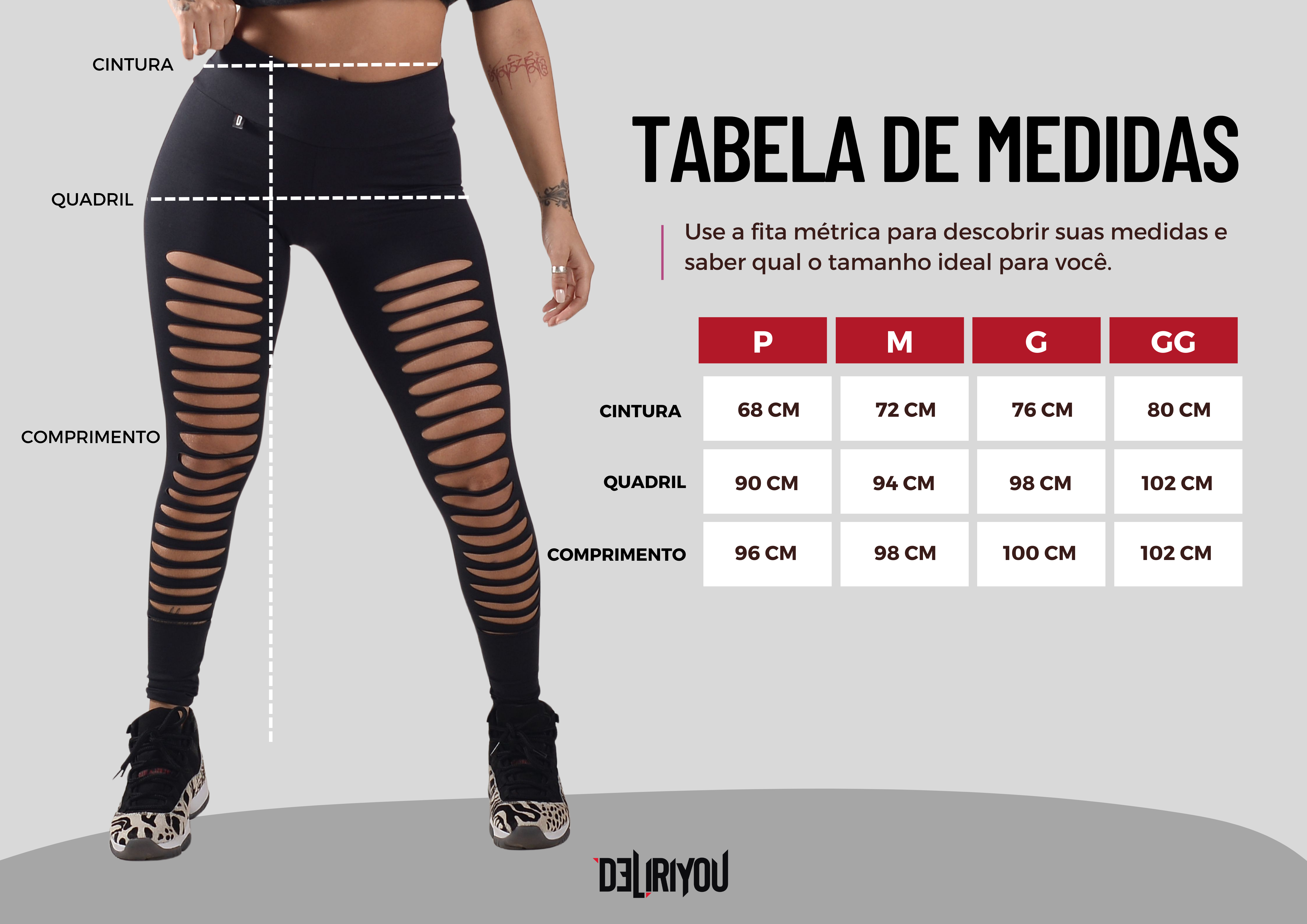 Tabela de medidas