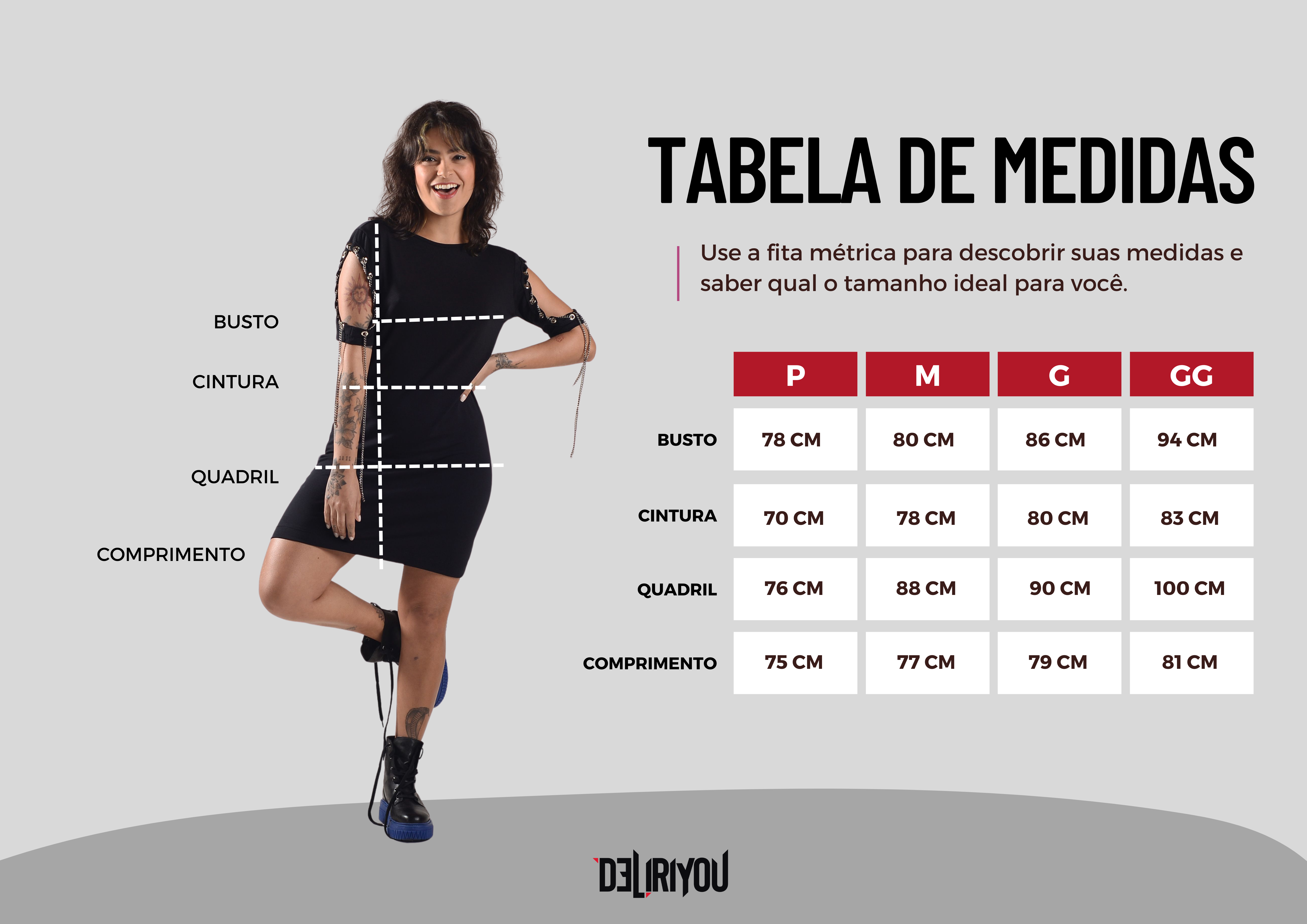 Tabela de medidas