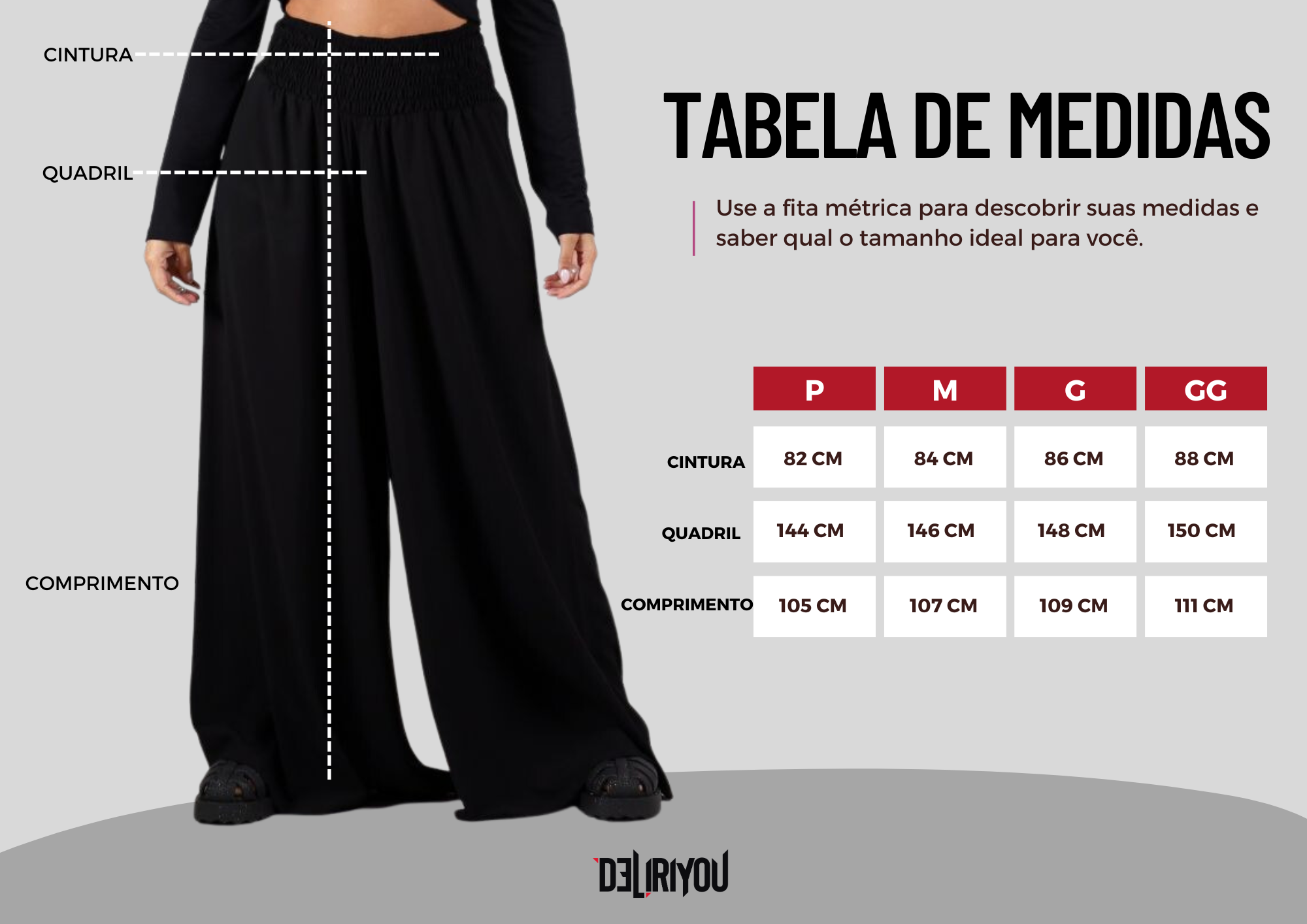 Tabela de medidas