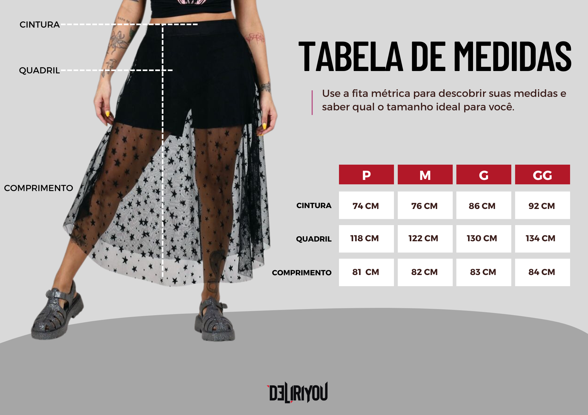 Tabela de medidas