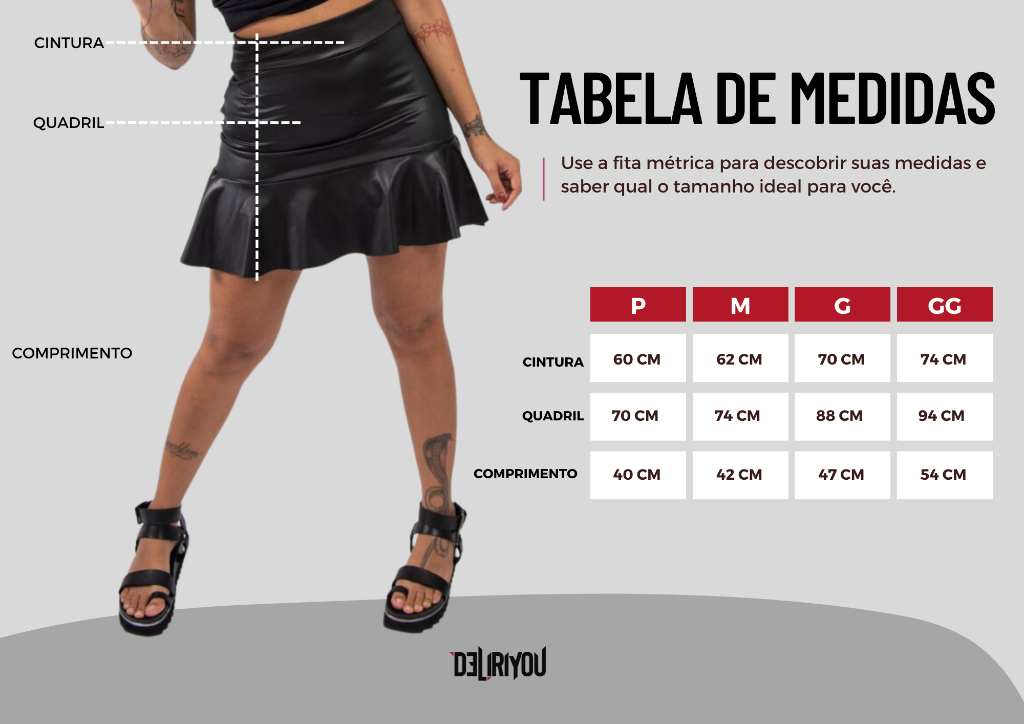 Tabela de medidas