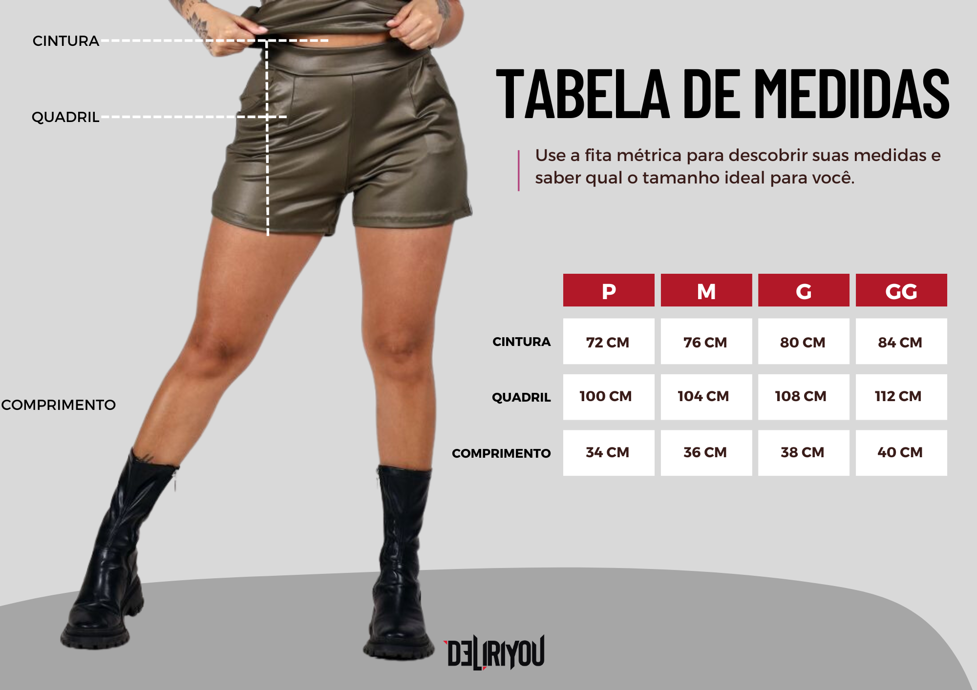 Tabela de medidas