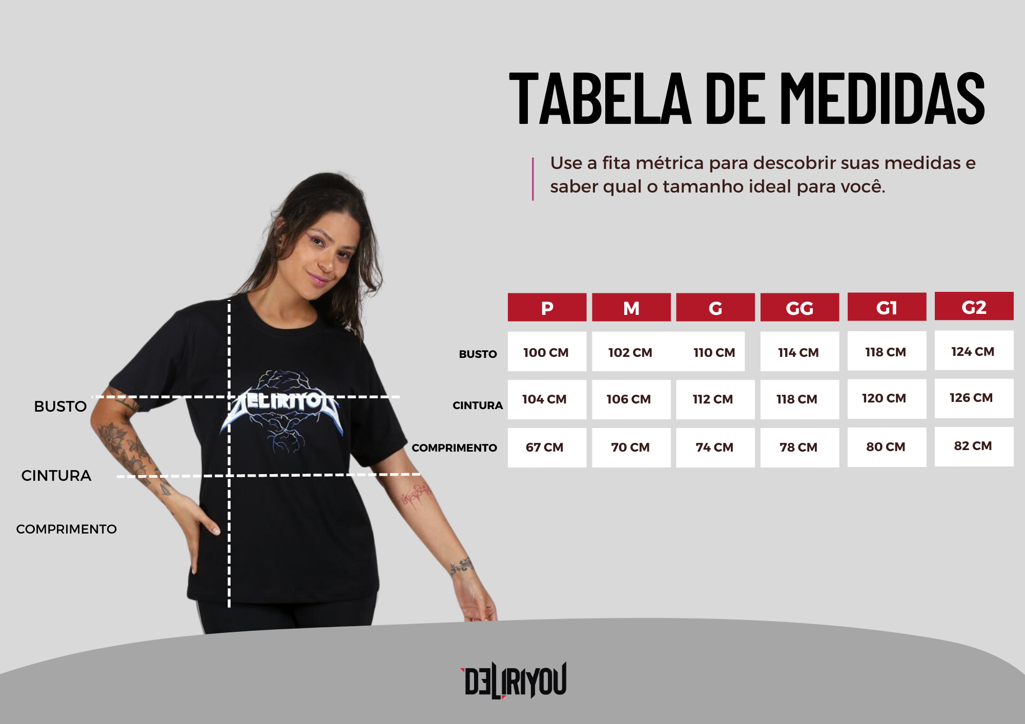 Tabela de medidas