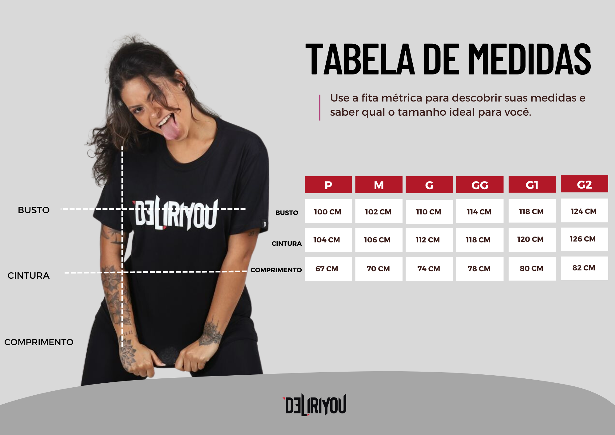 Tabela de medidas