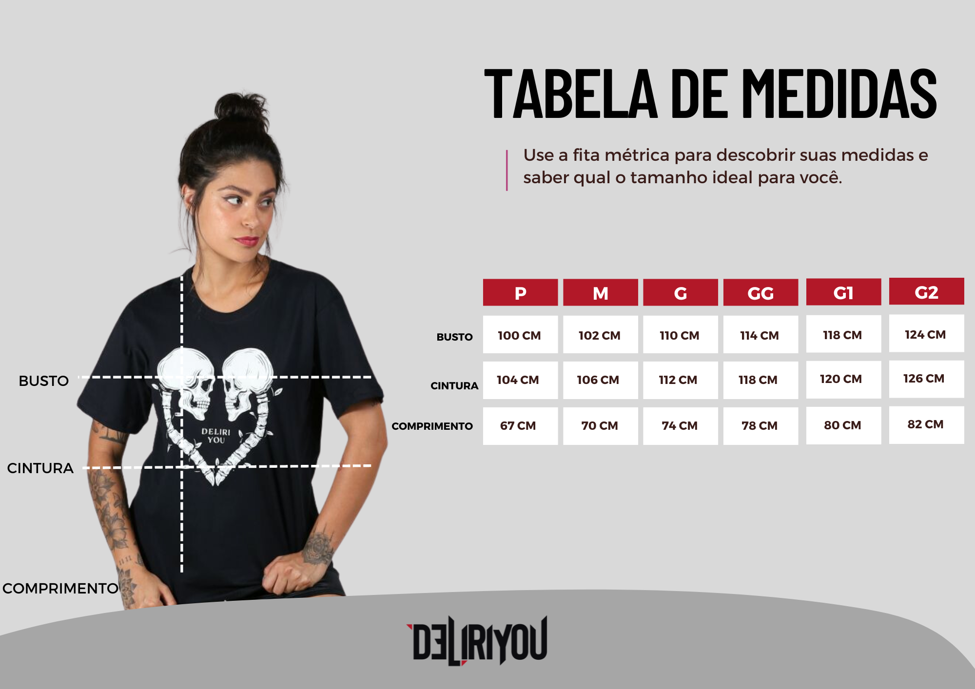 Tabela de medidas