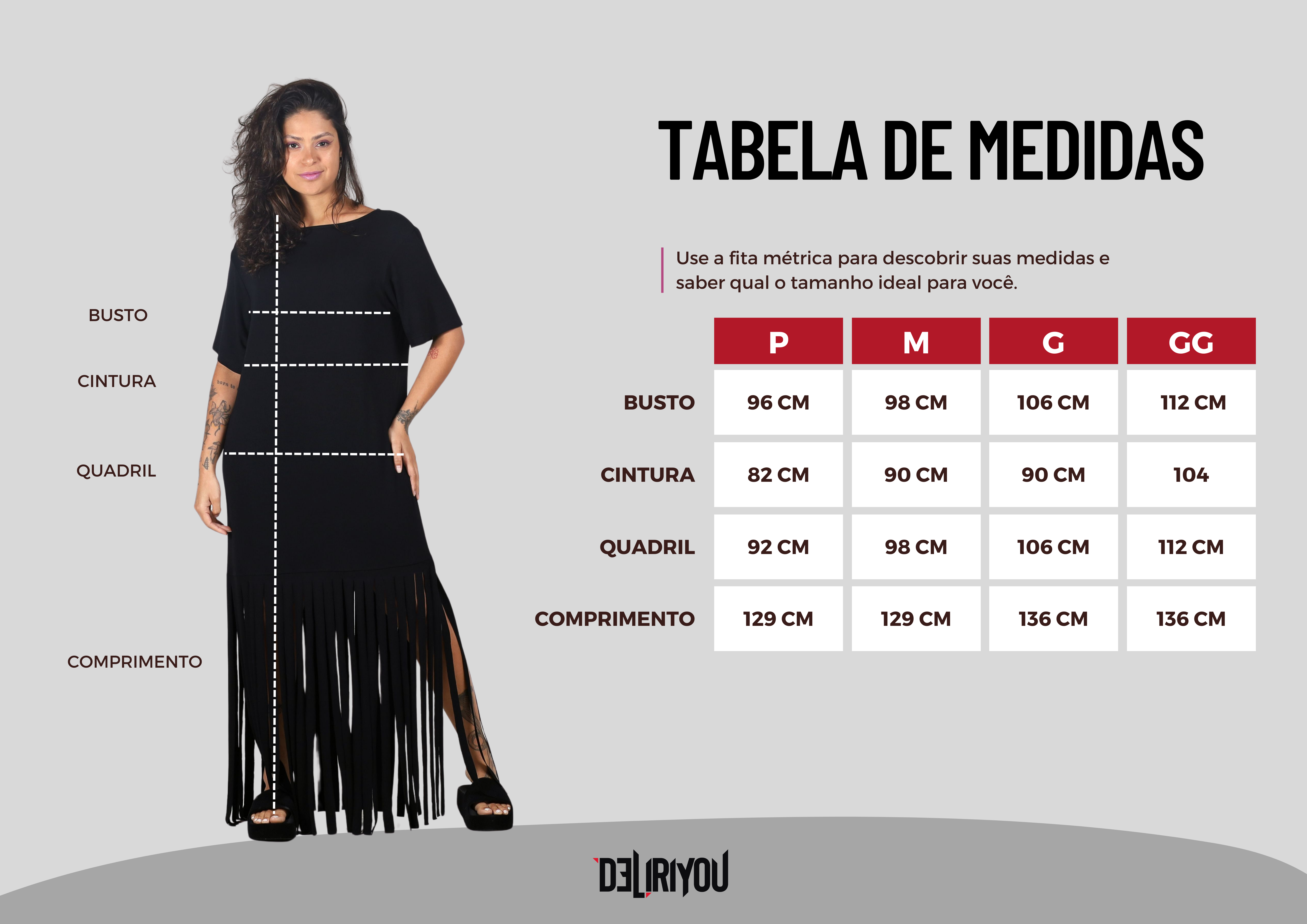 Tabela de medidas