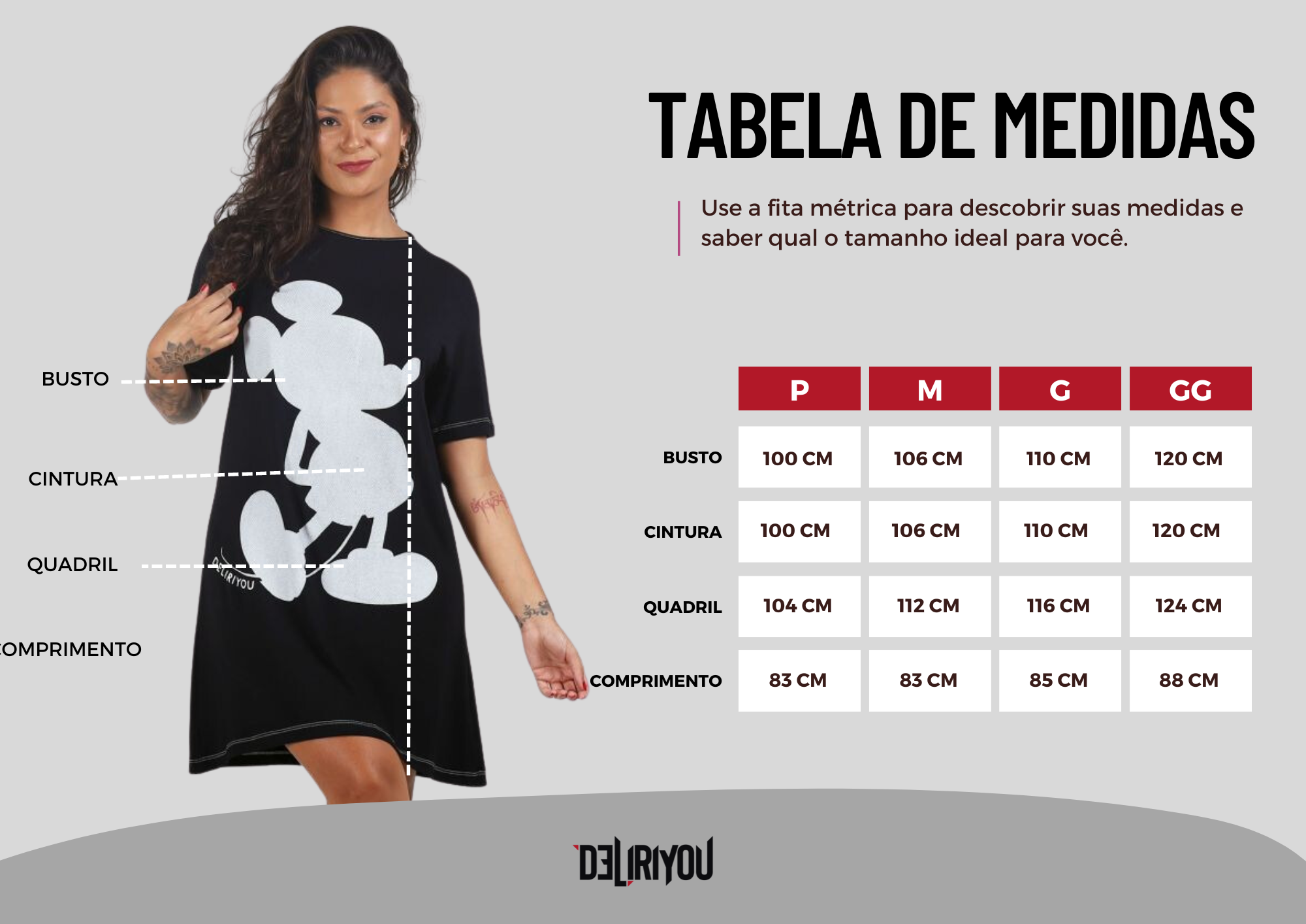 Tabela de medidas