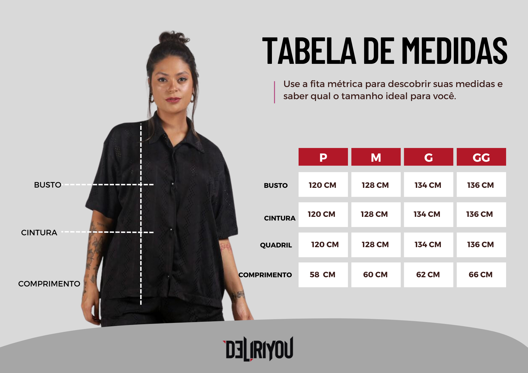 Tabela de medidas