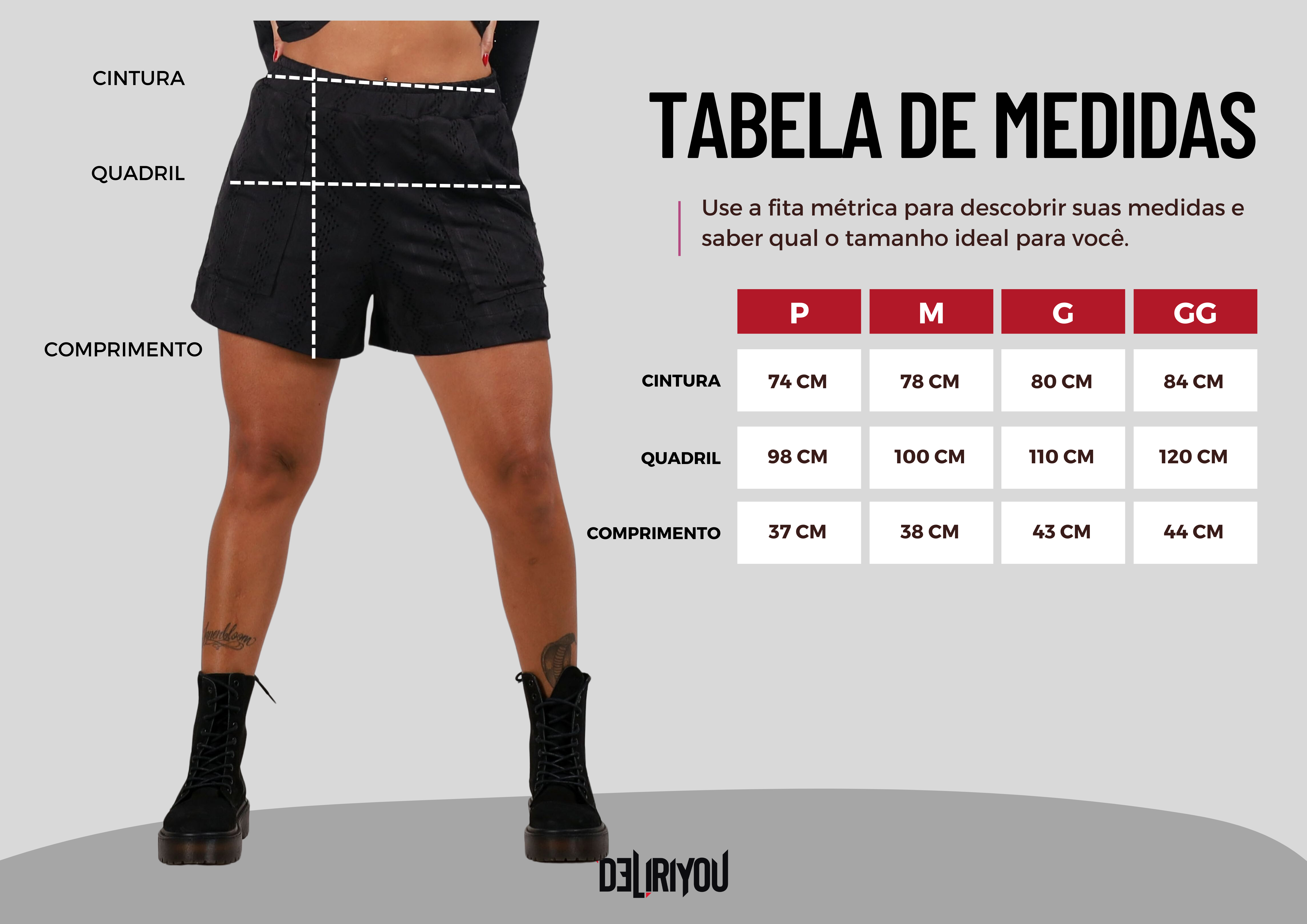 Tabela de medidas