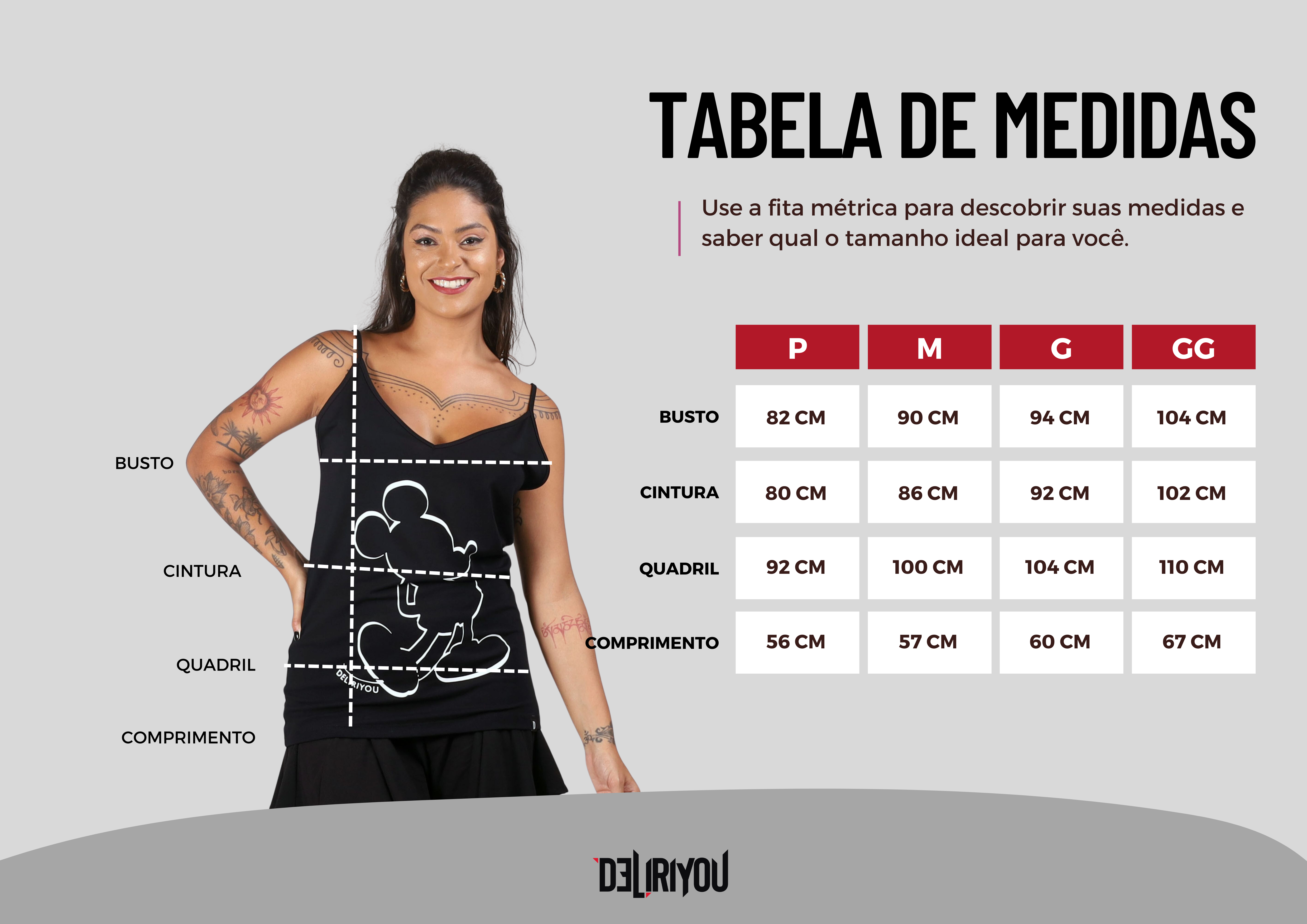 Tabela de medidas