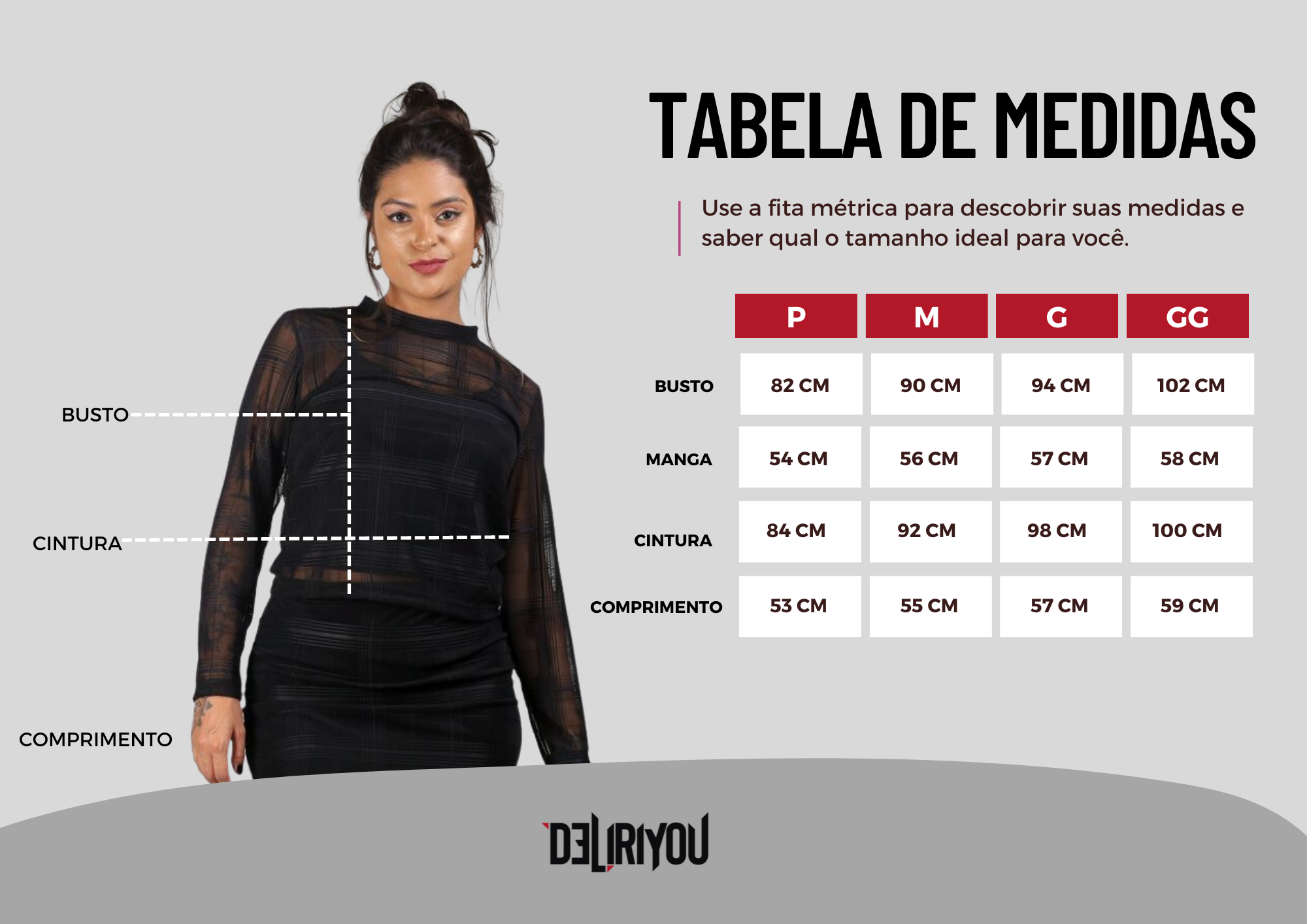 Tabela de medidas