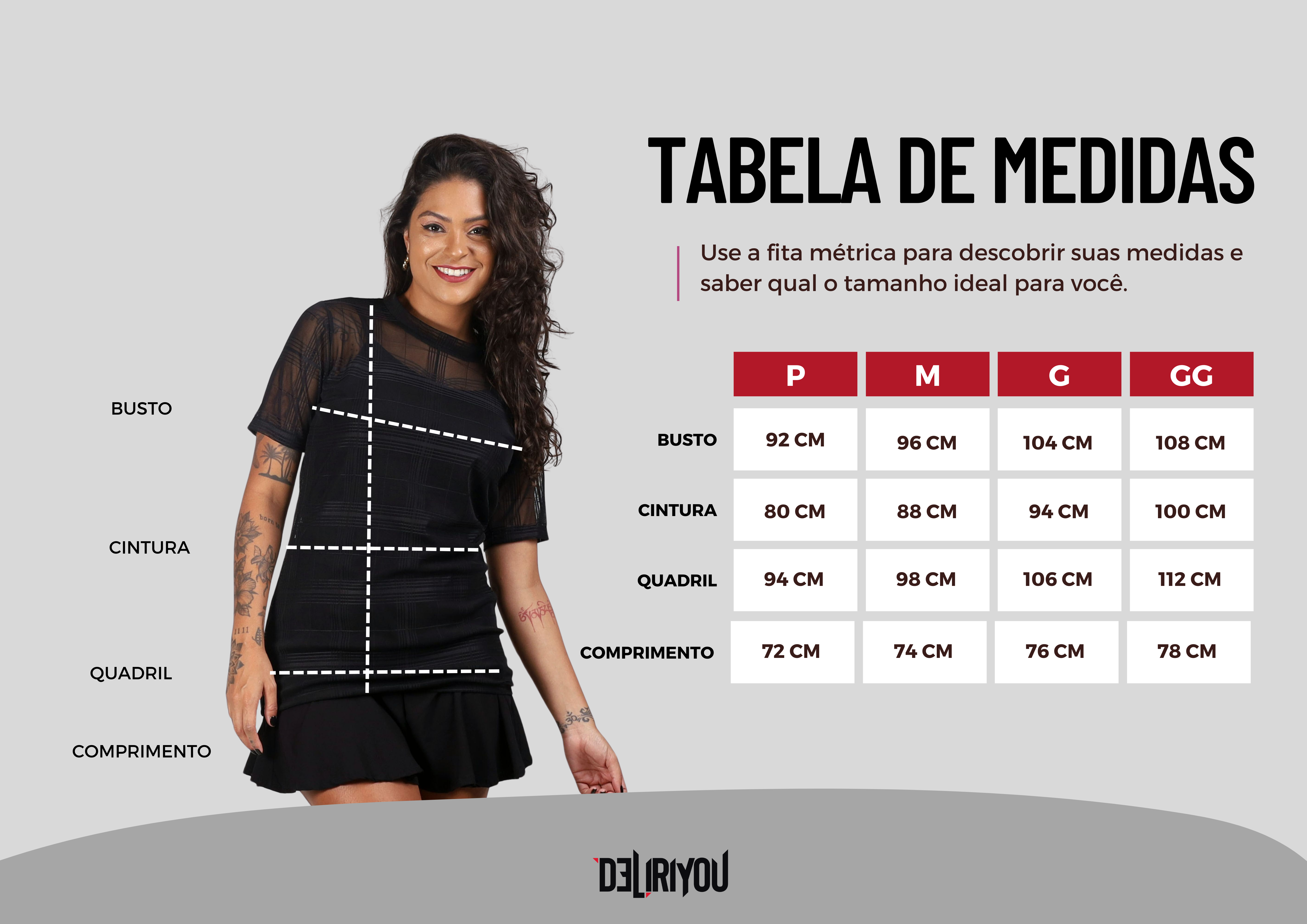 Tabela de medidas